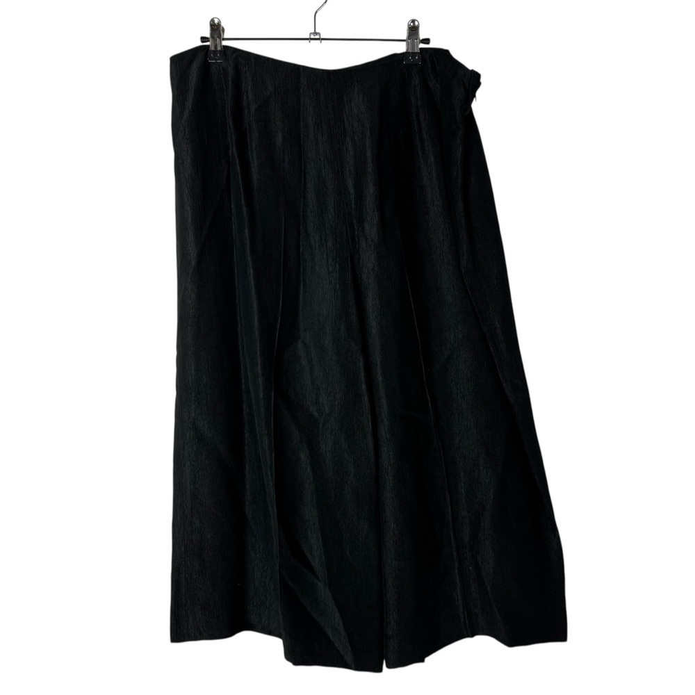 Boutique Black‎ Linen Wide Leg Crop Pants L